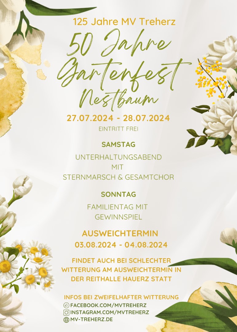 Plakat Gartenfest 2023