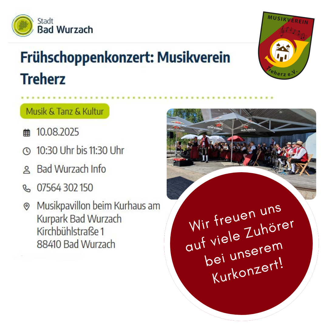Kurkonzert - Ankündigung
